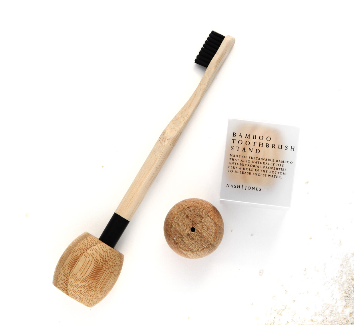 Bamboo Toothbrush Stand