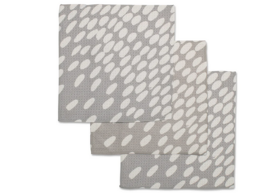 Spotted Grey Geometry Dishcloth Set 