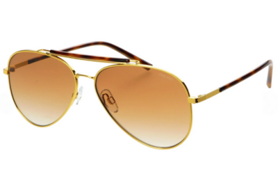 Dallas Unisex Aviator Sunglasses Gold/Brown