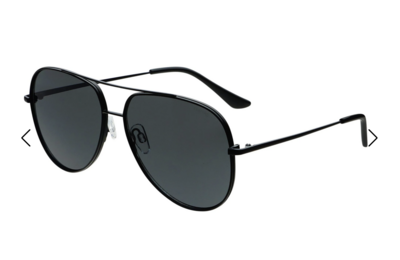Max Unisex Aviators Sunglasses by FREYRS - Black/Gold Mirror