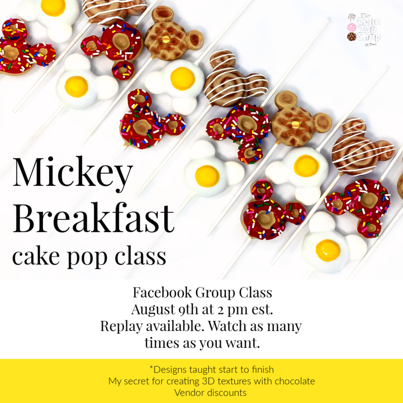 Mickey Breakfast Cake Pop Class