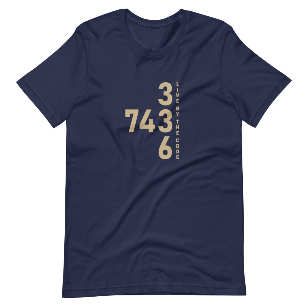 336/743 LIVE BY THE CODE Short-Sleeve Unisex T-Shirt