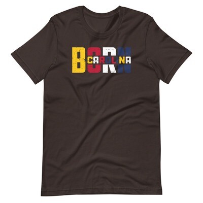 Carolina Born (North Carolina Flag) Short-Sleeve Unisex T-Shirt
