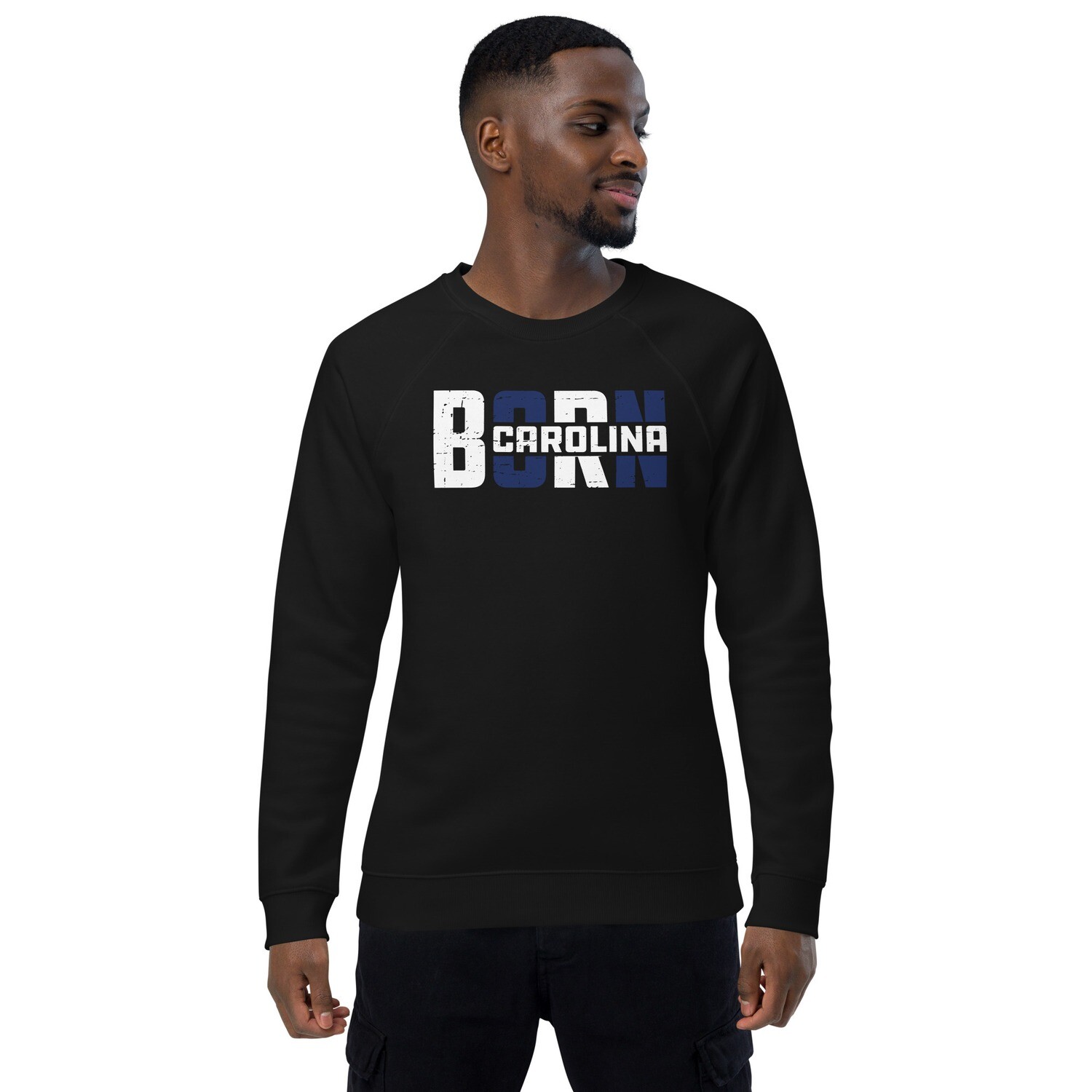 Carolina Born (South Carolina FLAG)  organic raglan sweatshirt