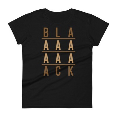 BLAAAAAAAACK Women's short sleeve t-shirt
