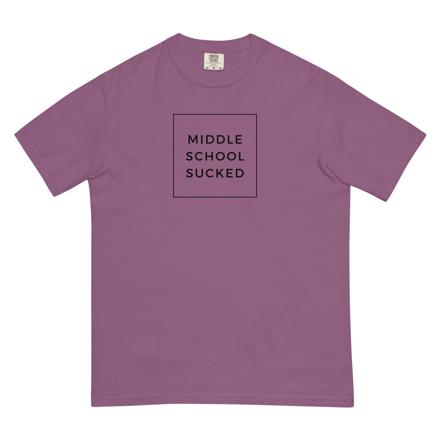 MIDDLE SCHOOL SUCKED Unisex garment-dyed heavyweight t-shirt