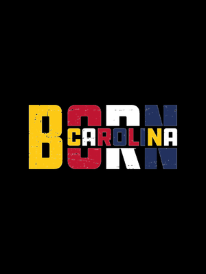 NC (flag colors) Born Carolina