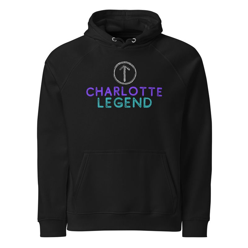 Charlotte Legend Unisex eco raglan hoodie