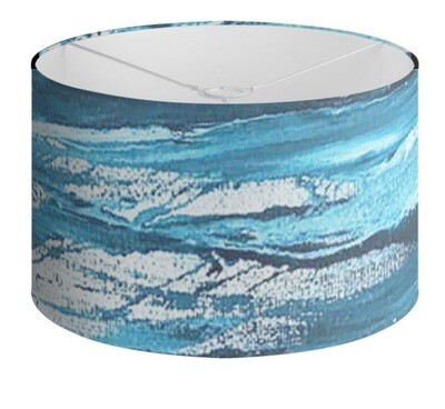 'Serenity Seascape Azure Waves' Organic Lampshade