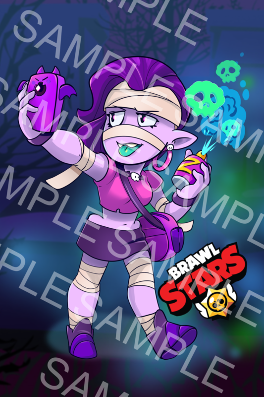 BRAWL STARS - Emz 4&quot;x6&quot; Postcard