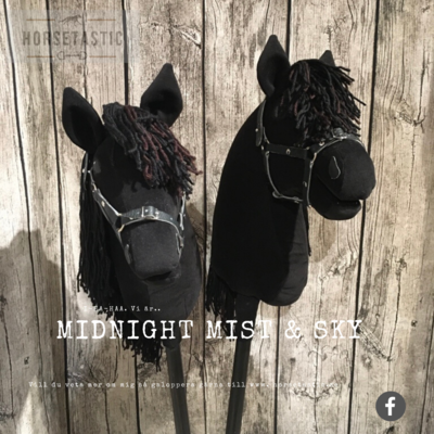 Käpphästar &#39;Midnight Mist&#39; &amp; Midnight Sky