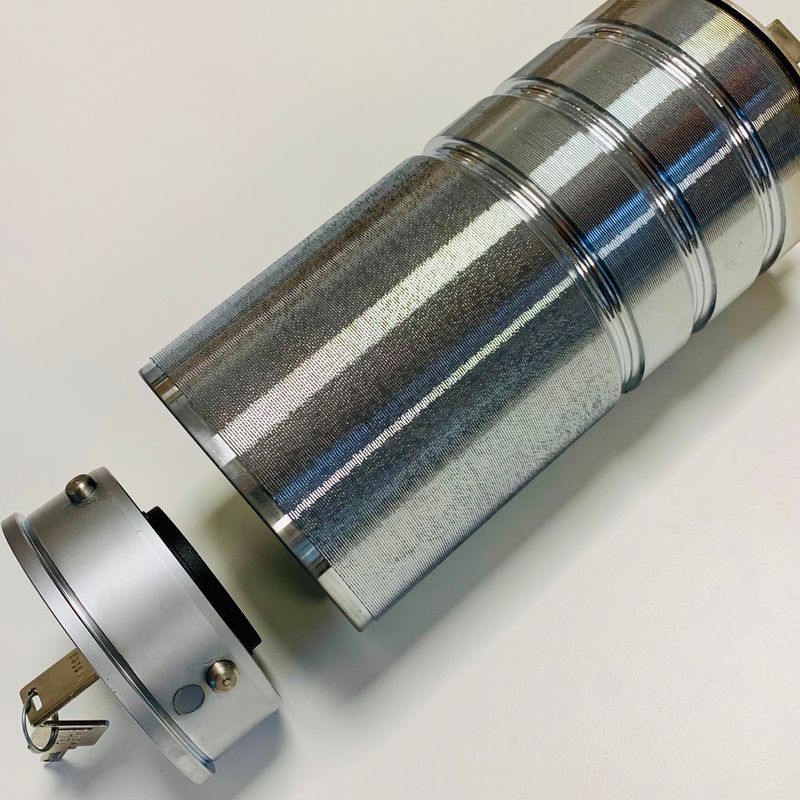 NEU - LIEFERBAR AB MAI 2026! safemo-tube L 104/250, runder Wandtresor, Typ W-BOX,