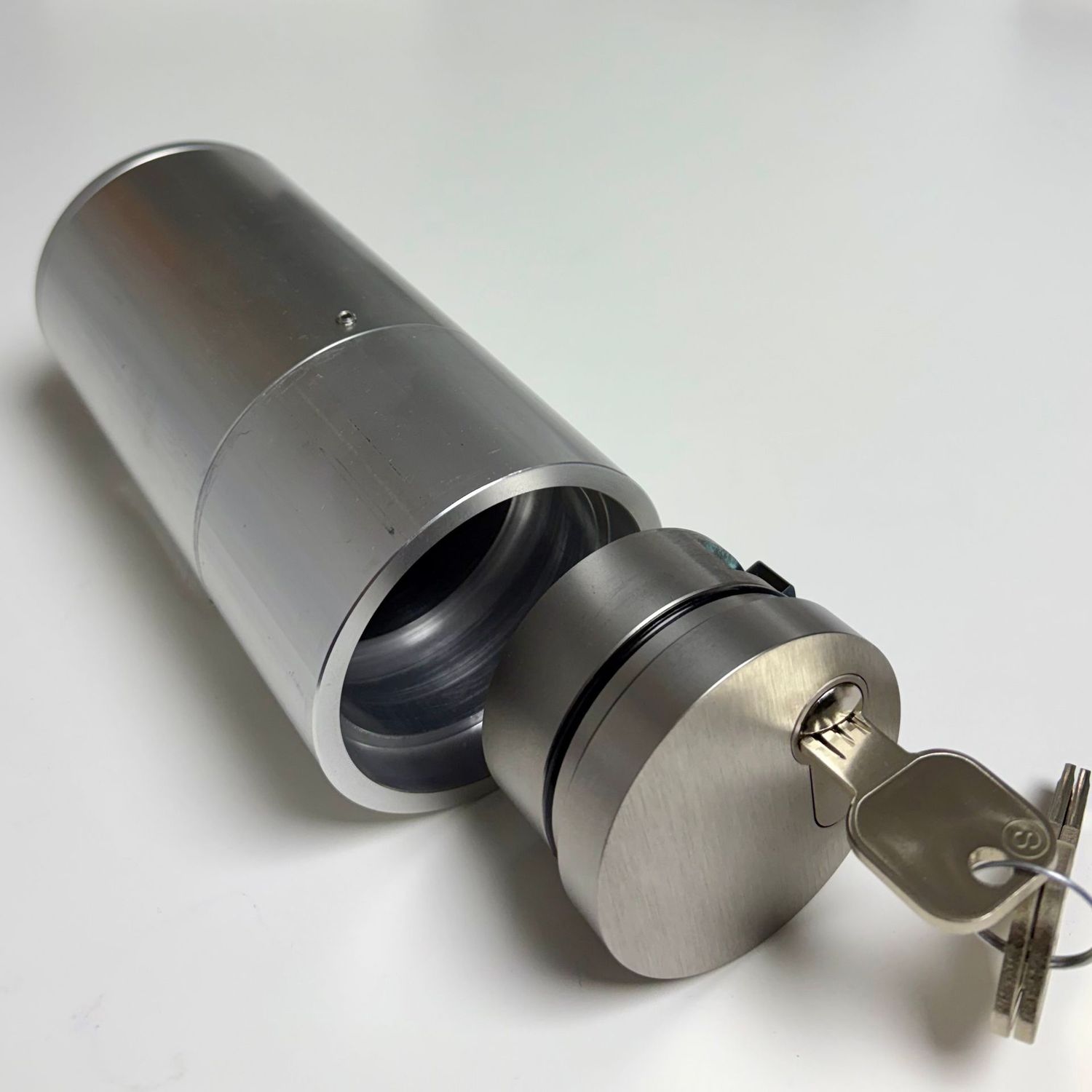 safemo-tube S 075/160-240 Vario, verlängerbarer Schlüssel- bzw. Minitresor, Typ Schweisthal