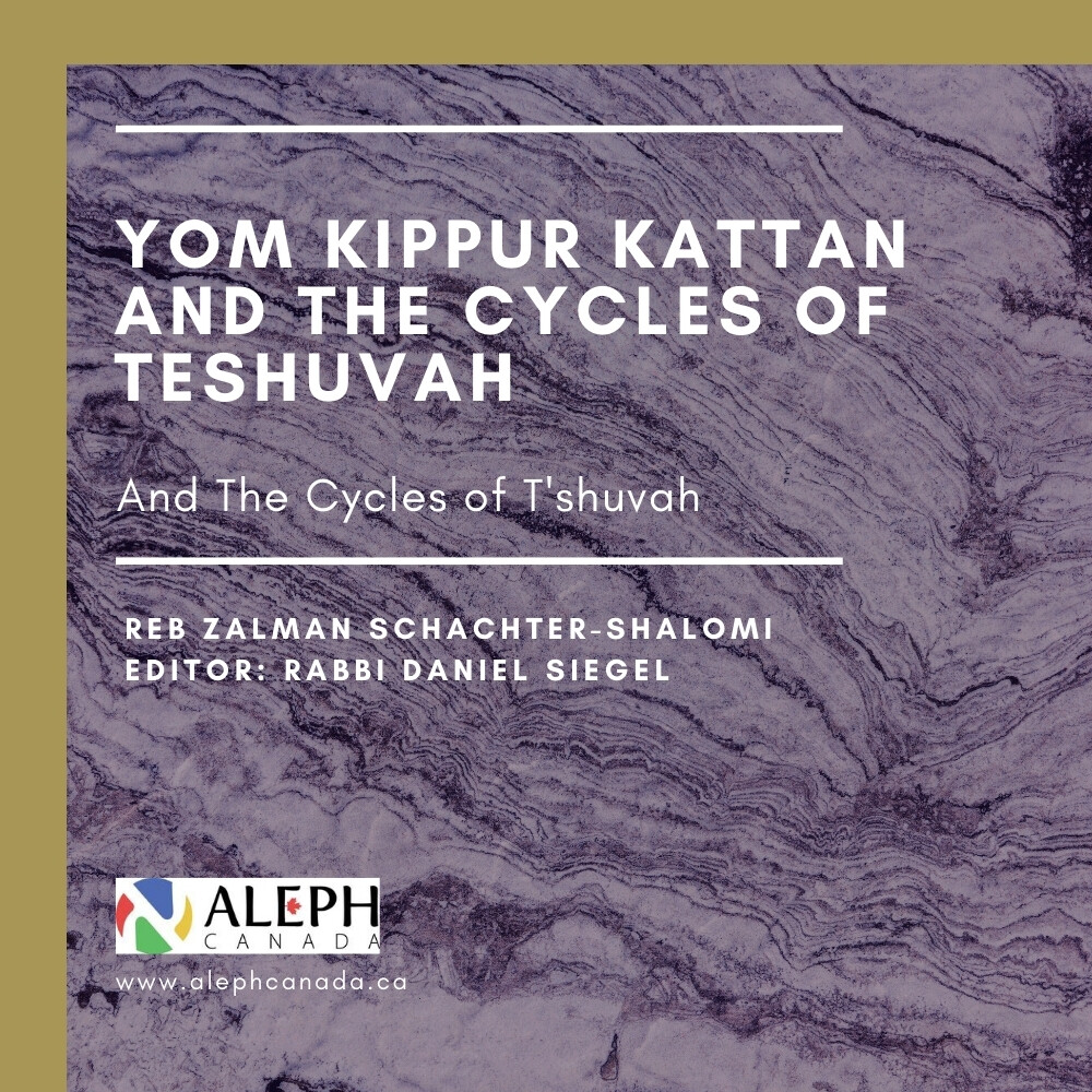 YOM KIPPUR KATTAN AND THE CYCLES OF TESHUVAH