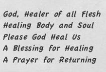 FOR YOUR HEALING