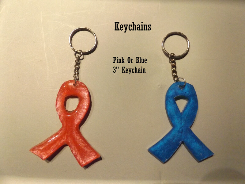 Pink and Blue Keychains