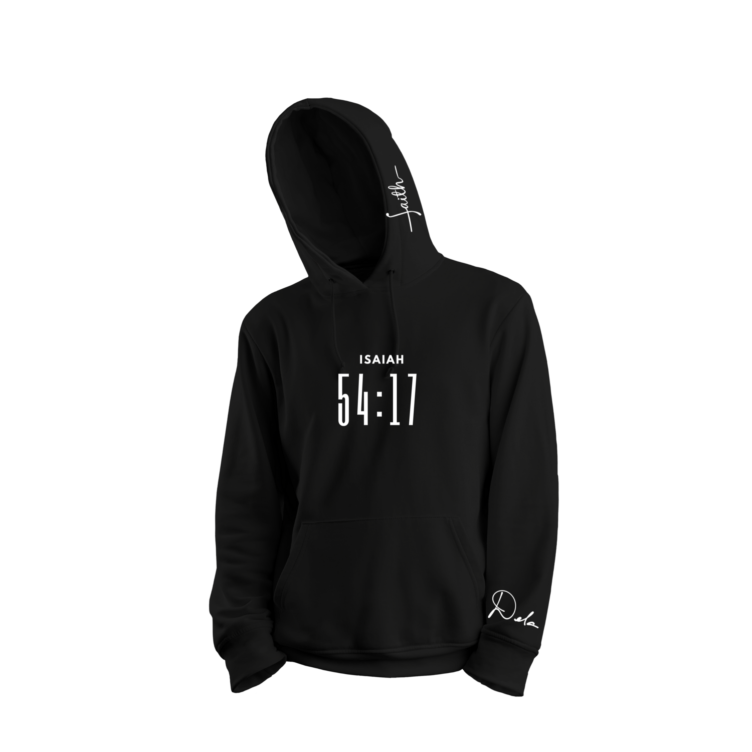 DELA&#39;S DESIGNED HOODIE - ISAIAH 54:17