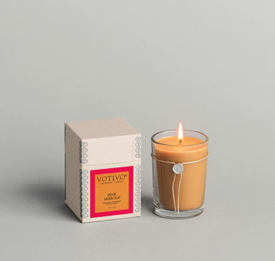 Votivo 6.8 oz Aromatic Candle Pink Mimosa