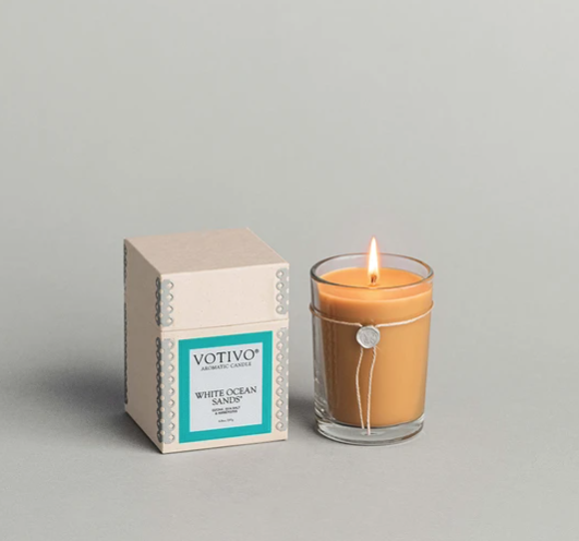 Votivo 6.8oz Aromatic Candle White Ocean Sands