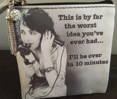 MY FAVORITE THINGS "Worst Idea" coin purse