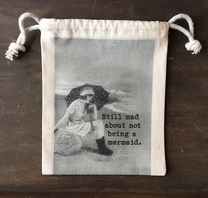 MY FAVORITE THINGS &quot;Mad Mermaid&quot; Drawstring Pouch