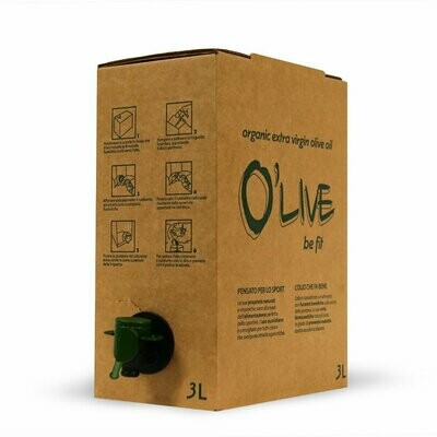 Bag-in-Box 3 Lt Olio Extravergine d'oliva biologico O'live - Raccolta 2022