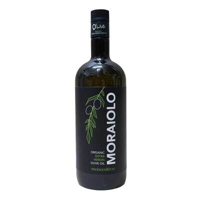 Bottiglia 1 Lt MORAIOLO Olio Extravergine d'oliva biologico - Raccolta 2022