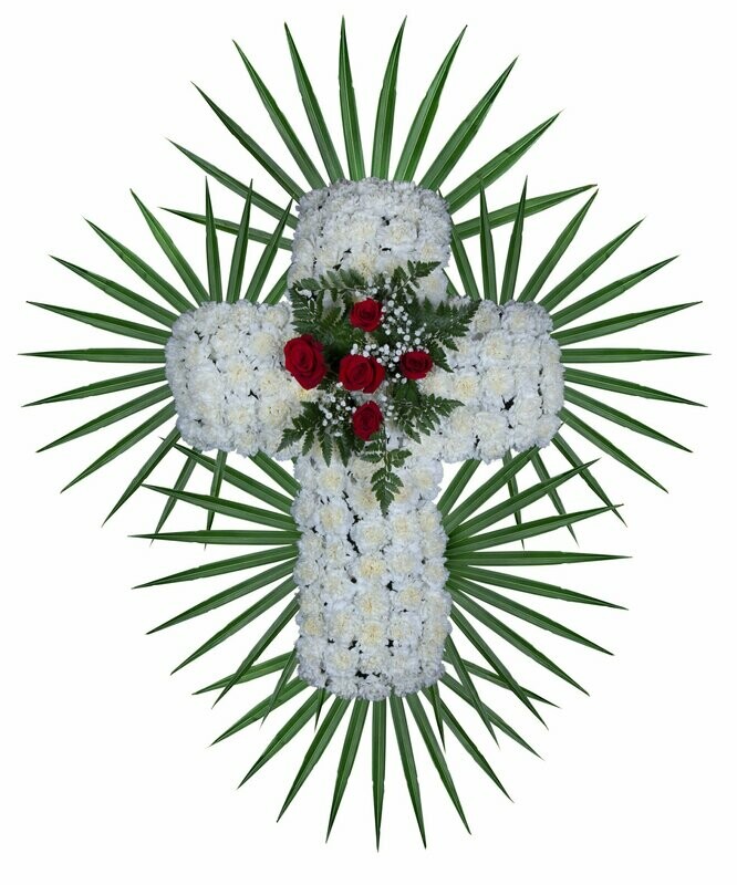 Cruz Funeraria Blanca