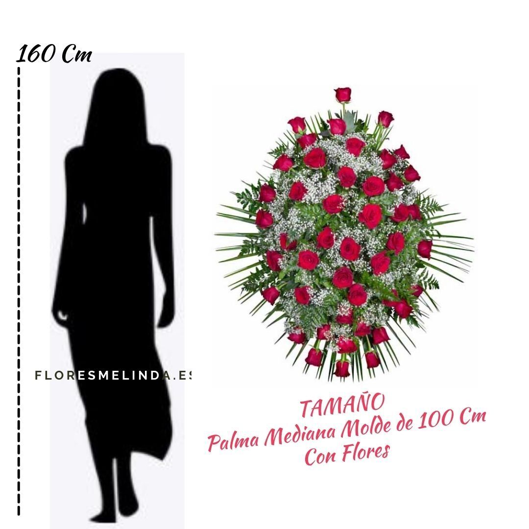 Palma de Rosas Rojas