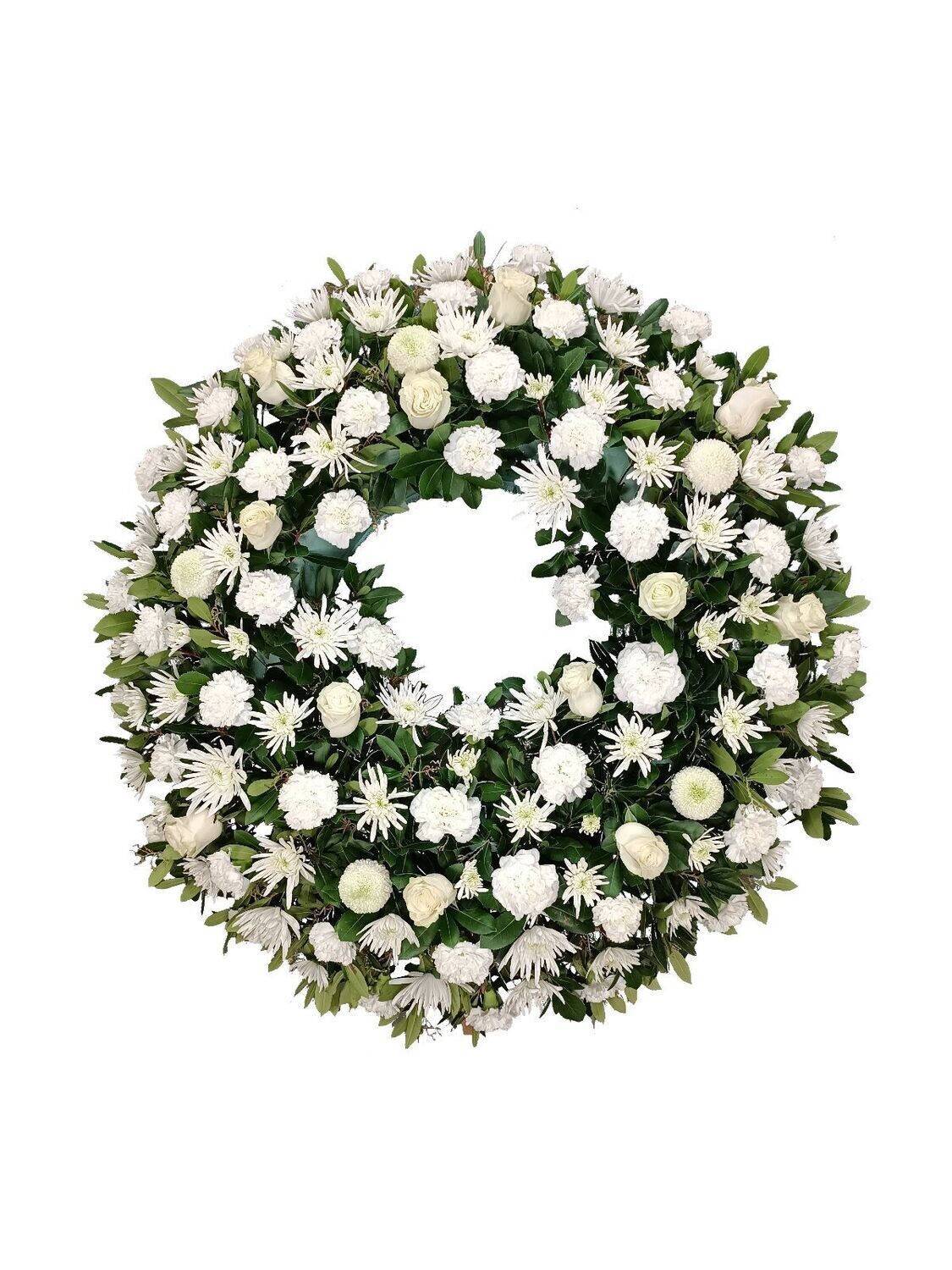 Corona Fúnebre Blanca