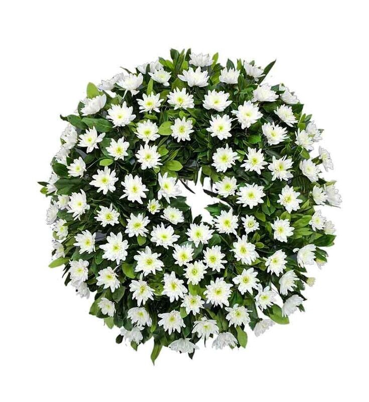 Corona Funeraria de Margaritas