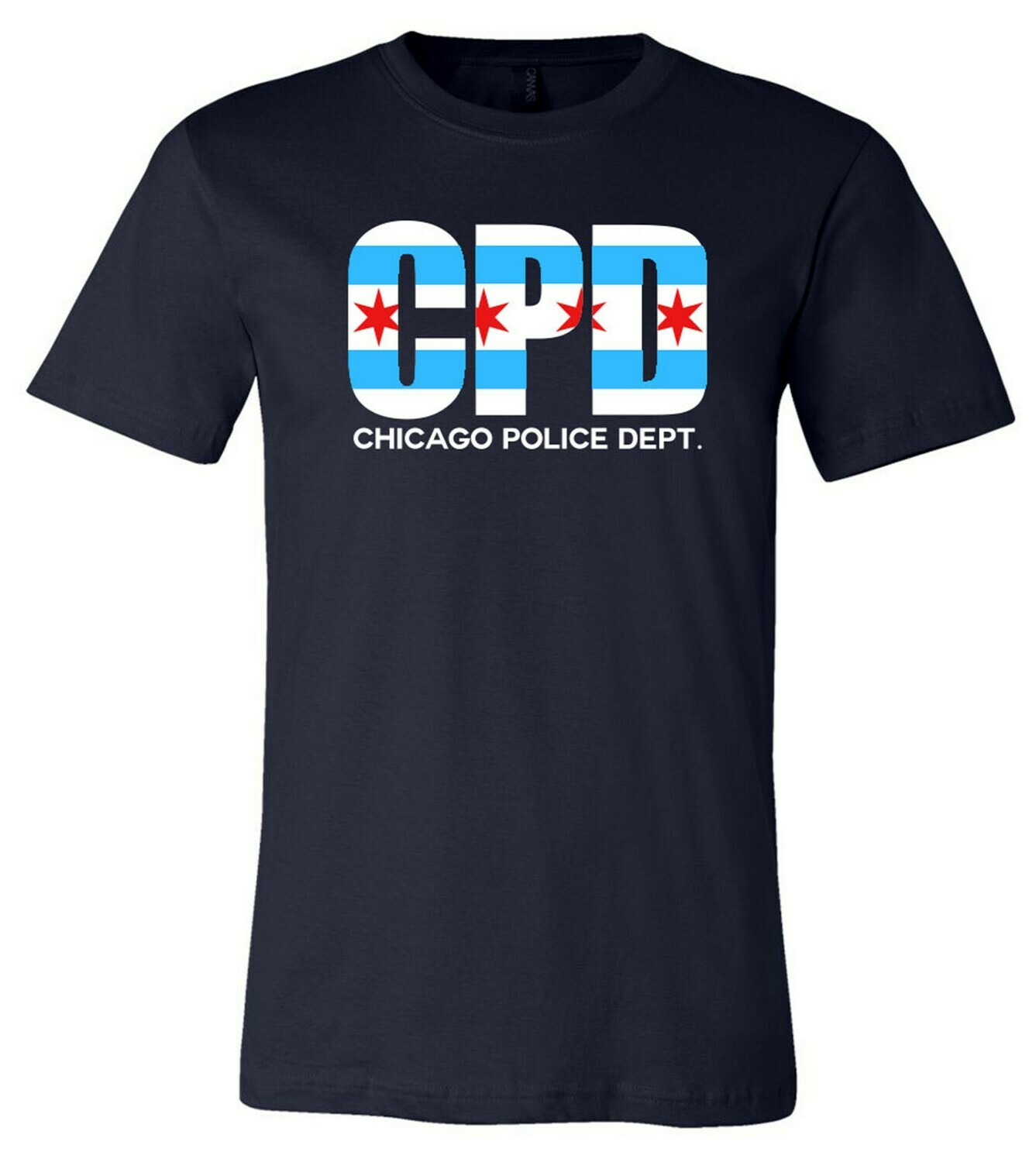 Chicago Police Department W/Chicago Flag T-Shirt