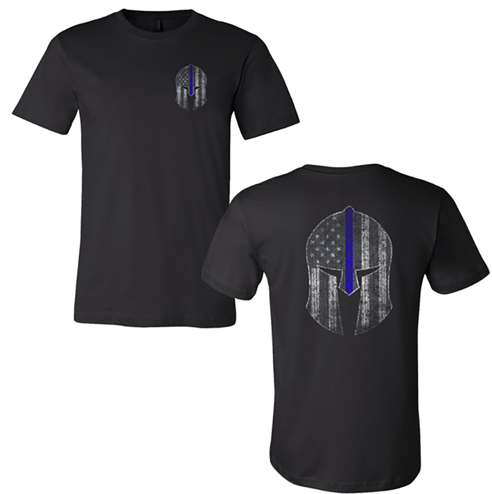 Spartan Blue Line Flag T-Shirt