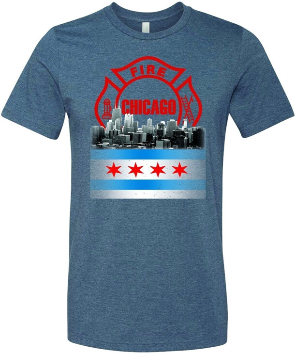 Chicago Fire Department Rising Maltese T-Shirt