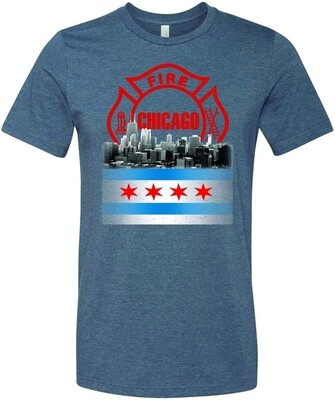 Chicago Fire Department Rising Maltese T-Shirt