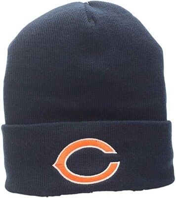 Chicago Bears Big C Logo Cuffed Knit Hat