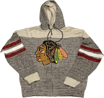 Chicago Blackhawks Full Zip Hoodie Preston