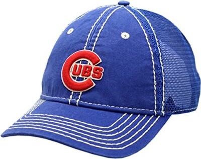 Chicago Cubs Snapback Hand Me Down Trucker Mesh Blue