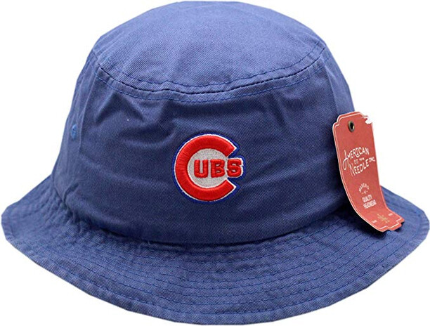 Chicago Cubs Bucket Hat Bullseye Logo Blue