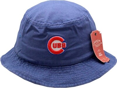 Chicago Cubs Bucket Hat Bullseye Logo Blue