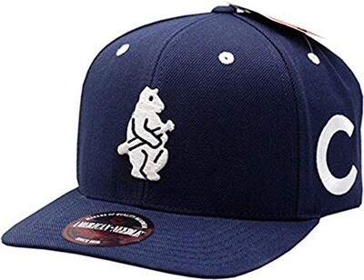 Chicago Cubs Snapback Flat Bill Blockhead 1914 Blue