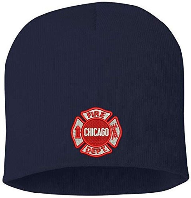 Chicago Fire Department Maltese Skull Knit Hat