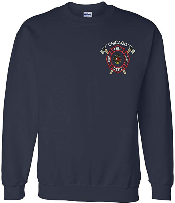 Chicago Fire Department Crew Neck Cross Axe