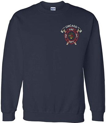 Chicago Fire Department Crew Neck Cross Axe