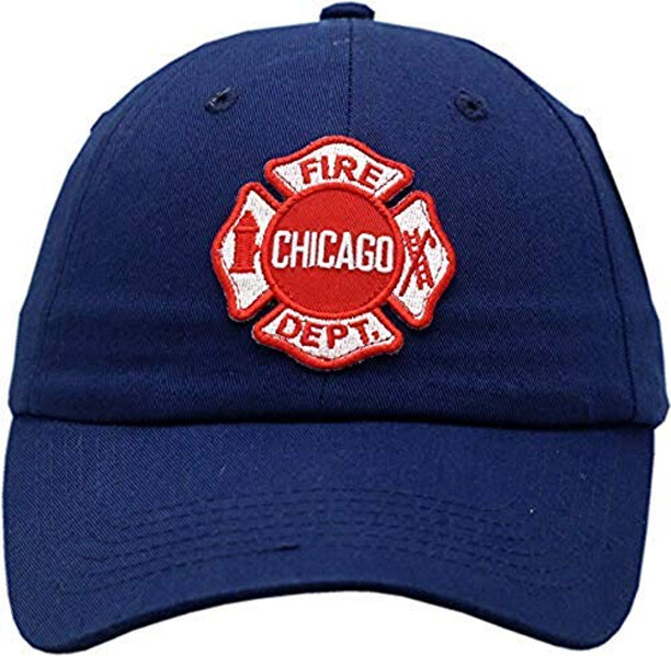 Chicago Fire Department Maltese Patch Slouch Buckle Back Hat
