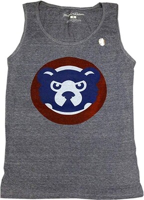 Chicago Cubs Tank Top Mens 84 Logo Grey