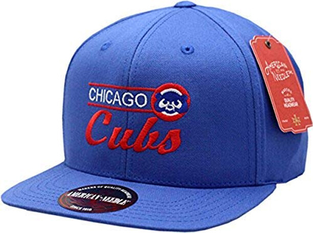 Chicago Cubs Snapback Flat Bill Outfield Blue