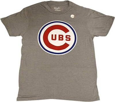 Chicago Cubs Bullseye T-Shirt Grey