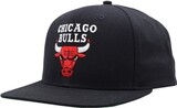 Chicago Bulls NBA Authentic Flat Bill Snapback Black Cap