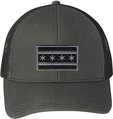 Chicago Flag Snapback Trucker Mesh Grey/Grey C112